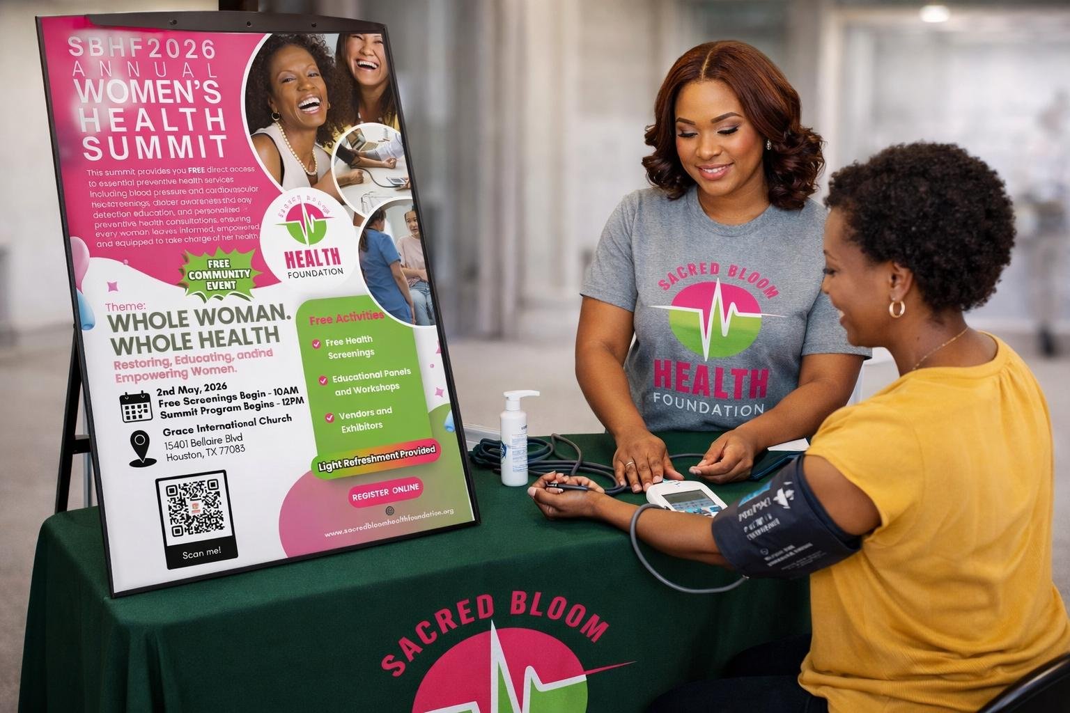 Diverse group of women supporting each other in community setting